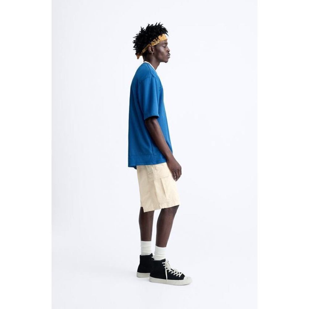 COTTON CARGO SHORTS - Picture 3 of 6